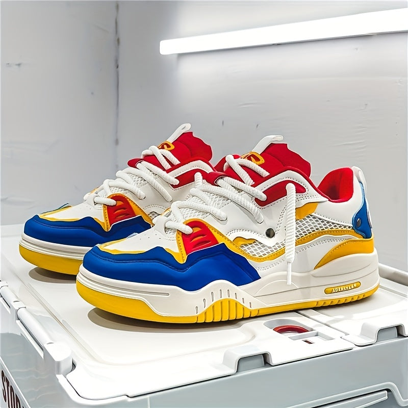 Hanz - Scarpe da ginnastica casual con motivo geometrico