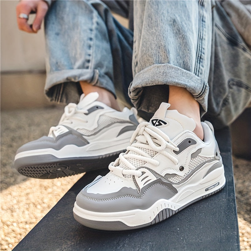 Hanz - Scarpe da ginnastica casual con motivo geometrico
