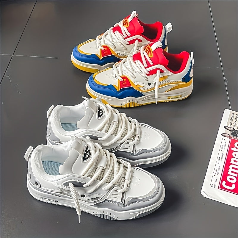 Hanz - Scarpe da ginnastica casual con motivo geometrico