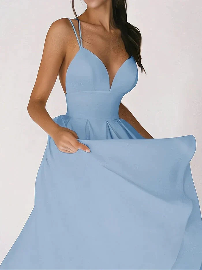 CHANTAL - Abito elegante con scollatura a V