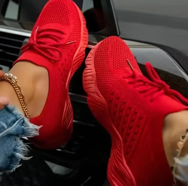 Priscilla - Scarpe da ginnastica ortopediche in rete per donn