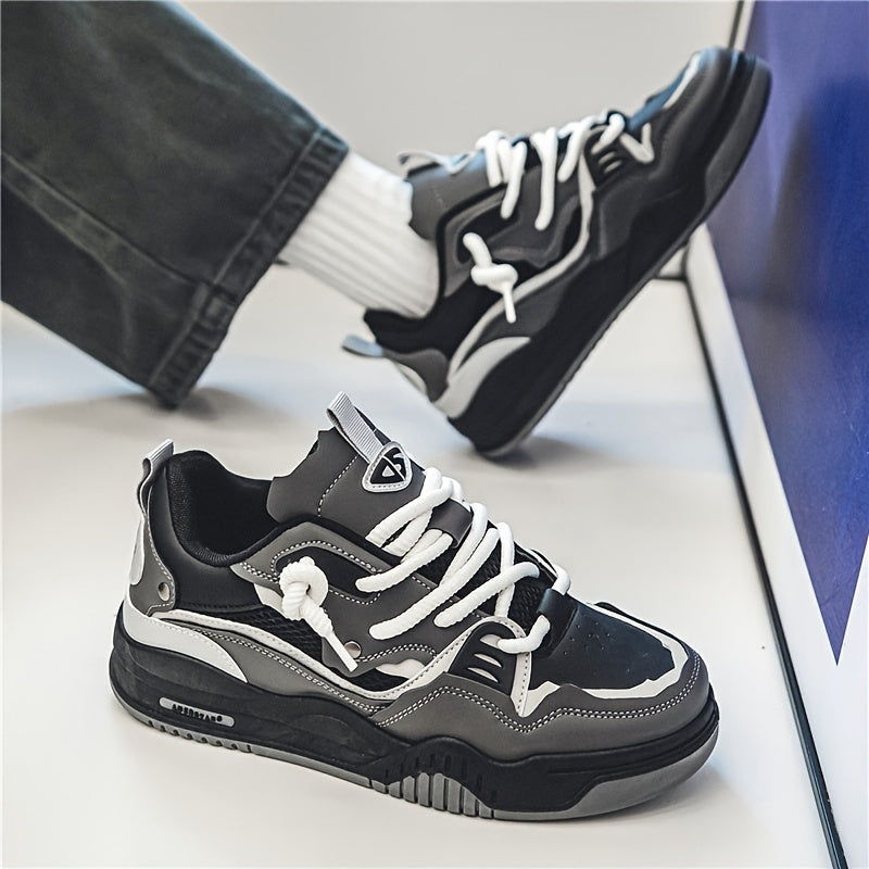 Hanz - Scarpe da ginnastica casual con motivo geometrico