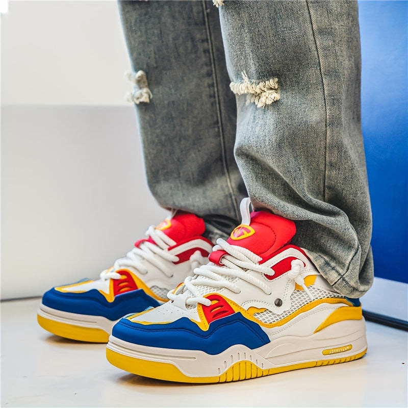 Hanz - Scarpe da ginnastica casual con motivo geometrico