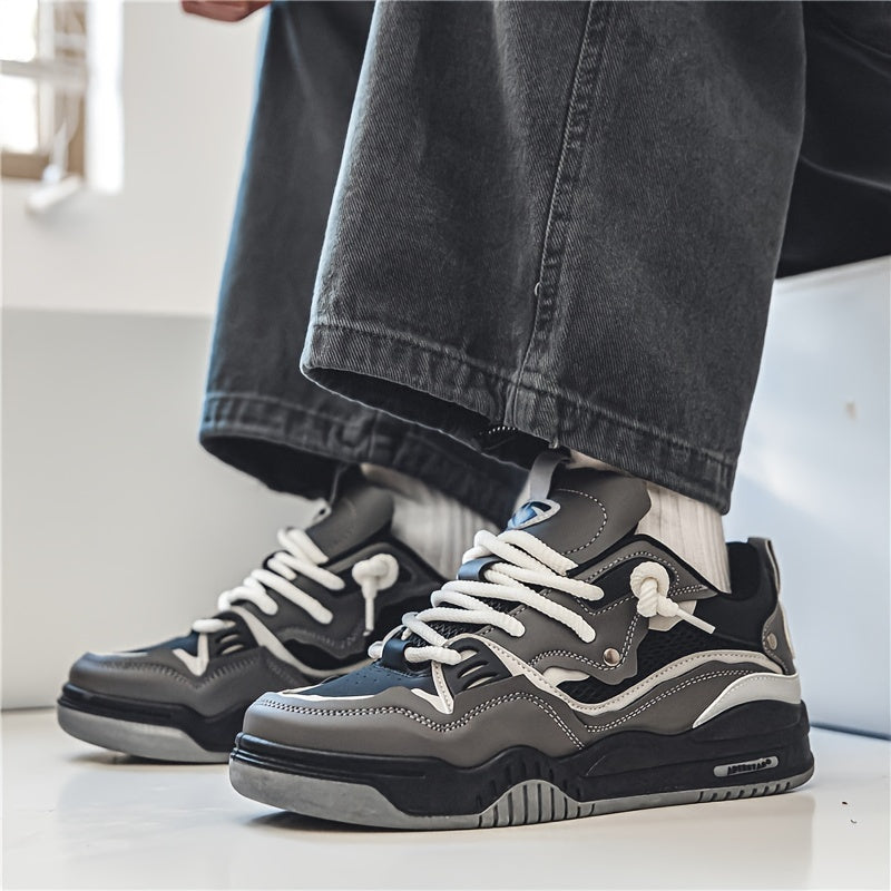 Hanz - Scarpe da ginnastica casual con motivo geometrico