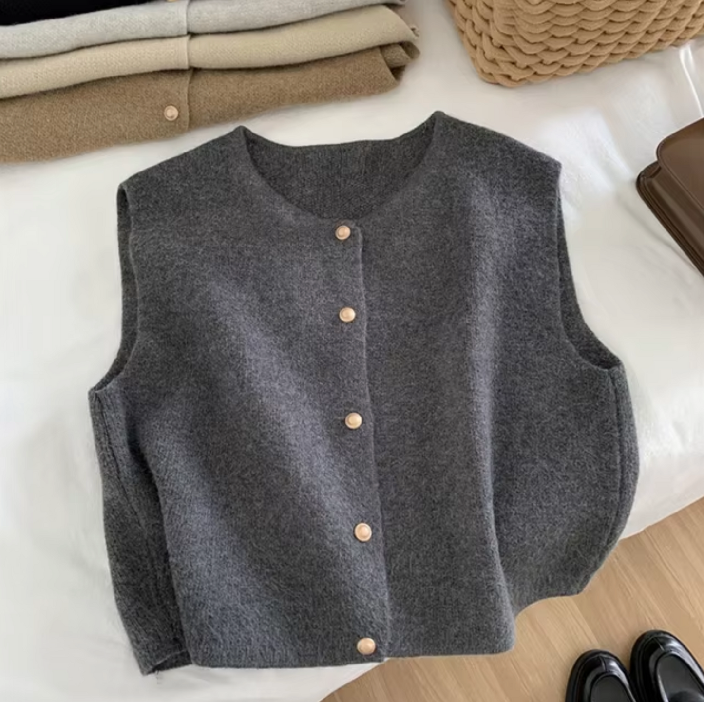 Annabeth – Gilet senza maniche in maglia