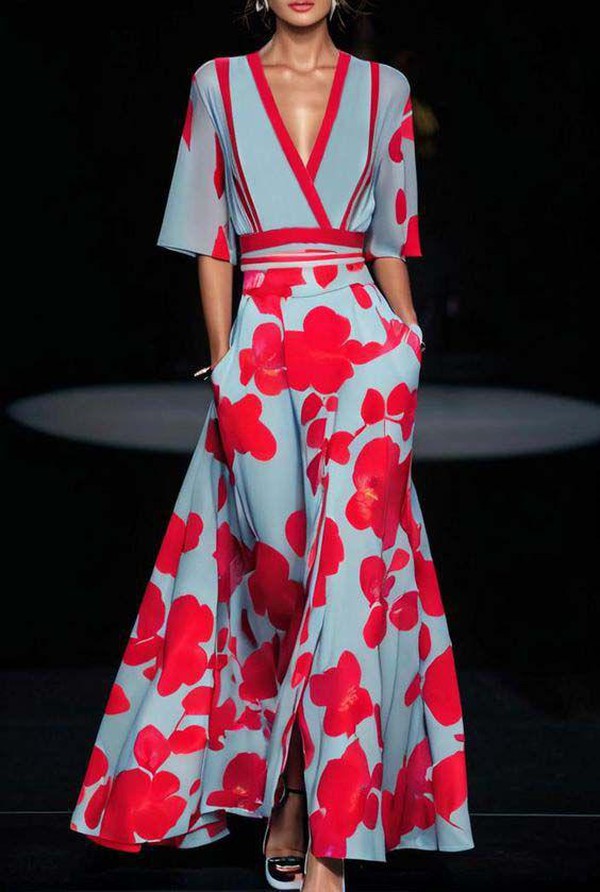 Abito elegante con maniche
