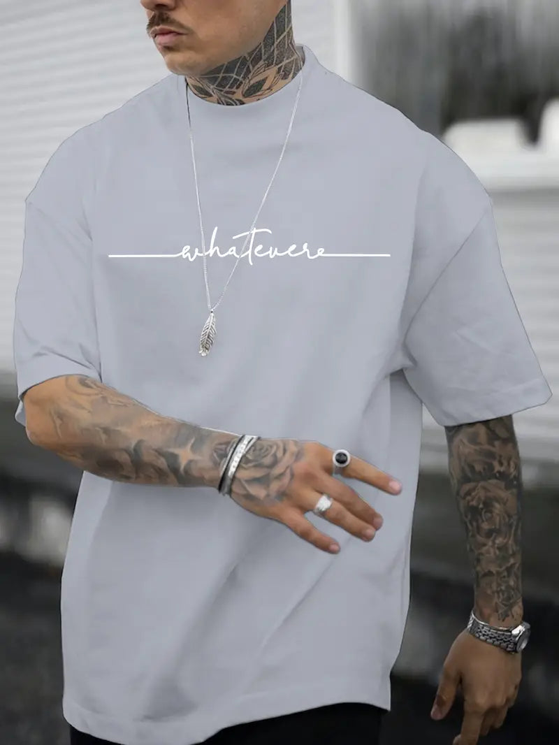 Caleb - T-shirt da uomo con scollo rotondo