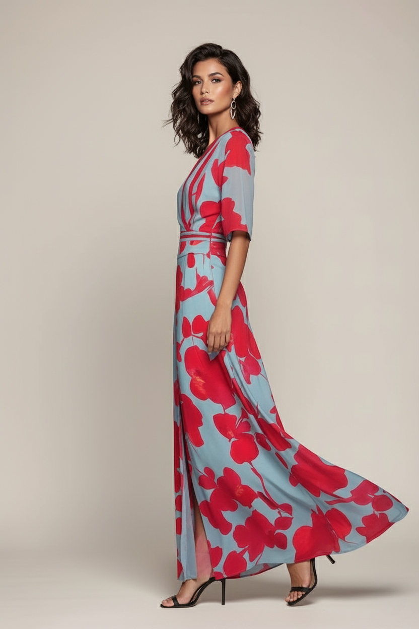 Abito elegante con maniche