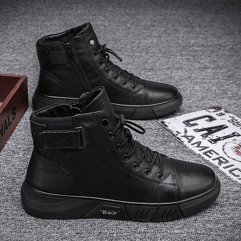 Martin - Scarpe uniche in pelle nera