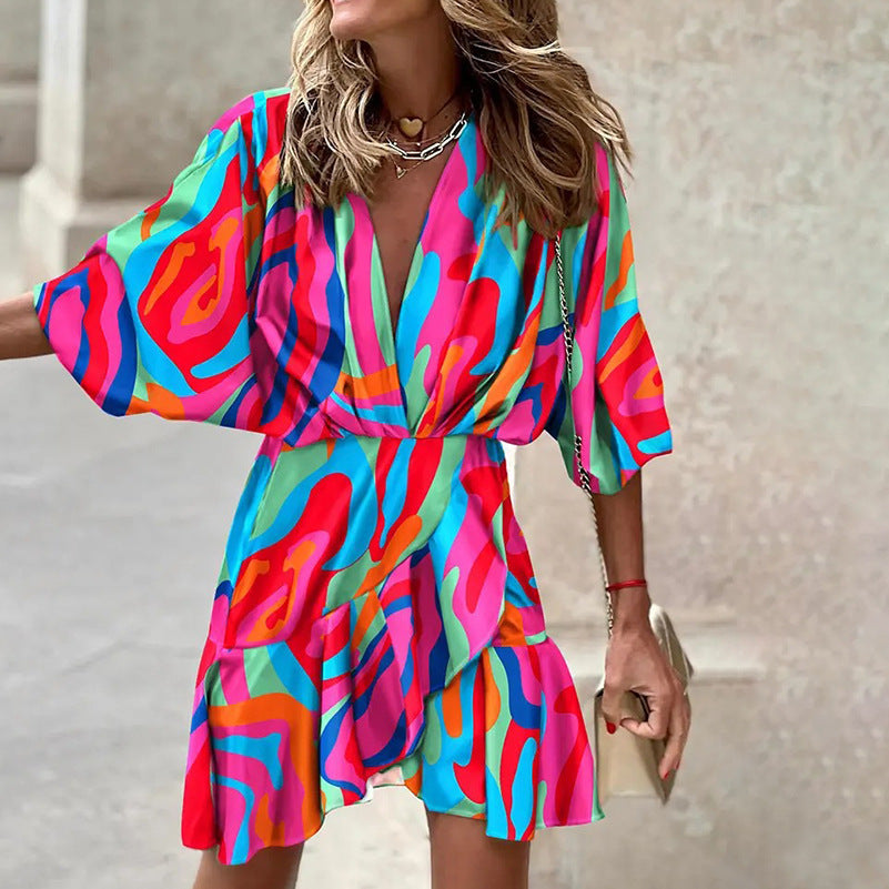 Dolly - Abito elegante con maniche a pipistrello