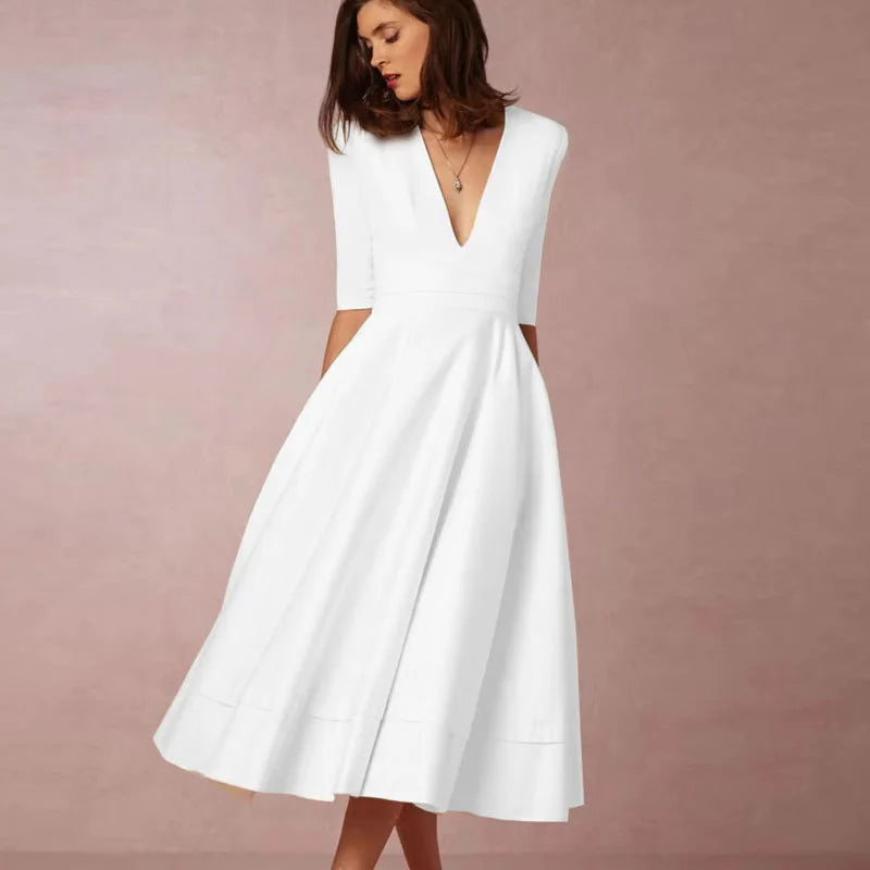 Azmira – Elegante abito midi dalla linea ad A