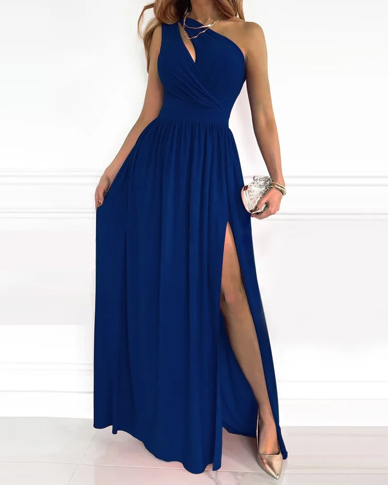 Daphne - Maxi abito elegante con monospalla