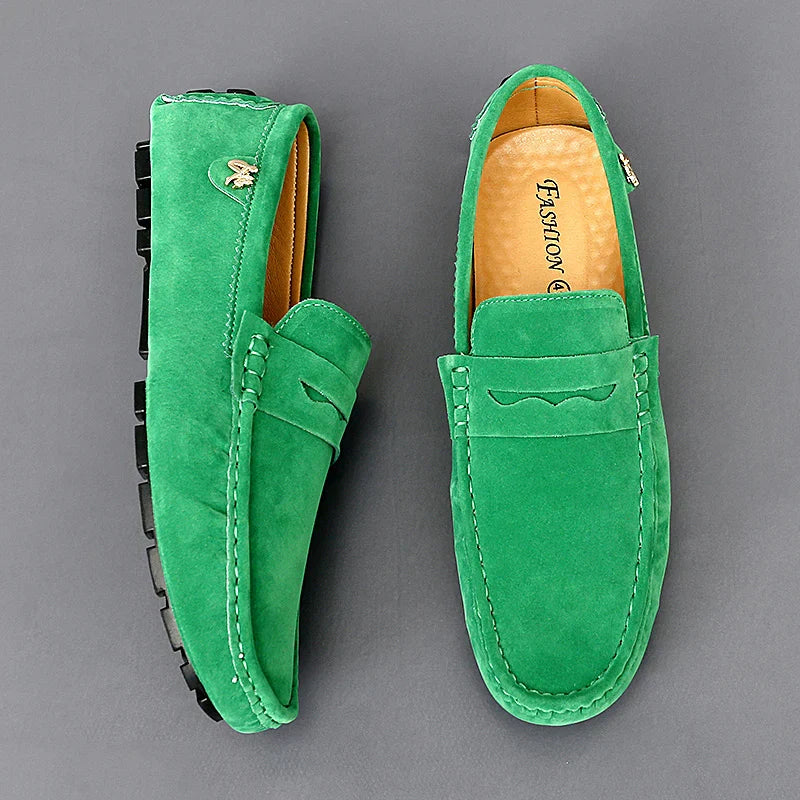 Walter - Scarpe basse in pelle scamosciata antiscivolo