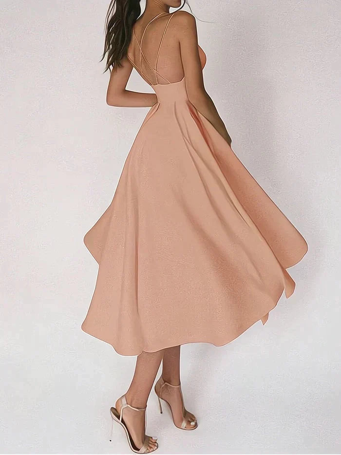 CHANTAL - Abito elegante con scollatura a V