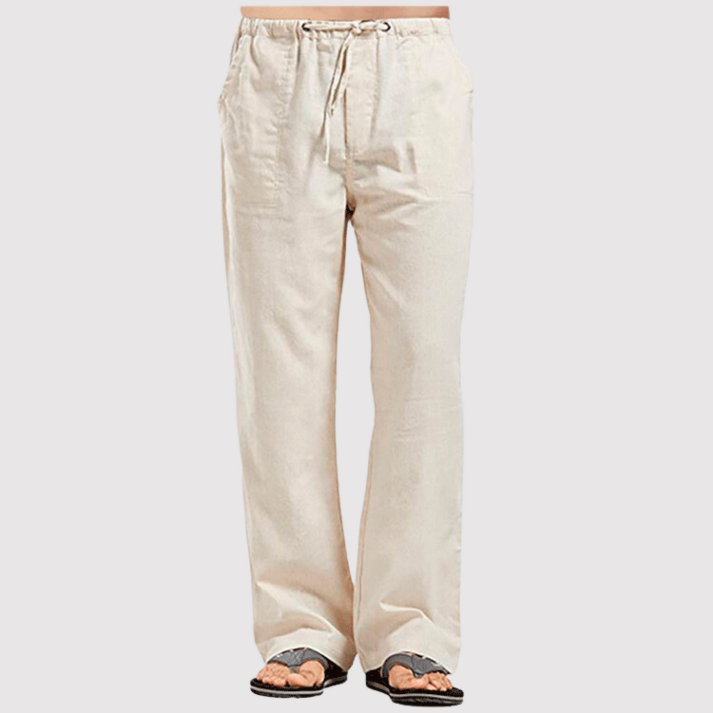Oliver- Pantaloni da uomo in cotone e lin