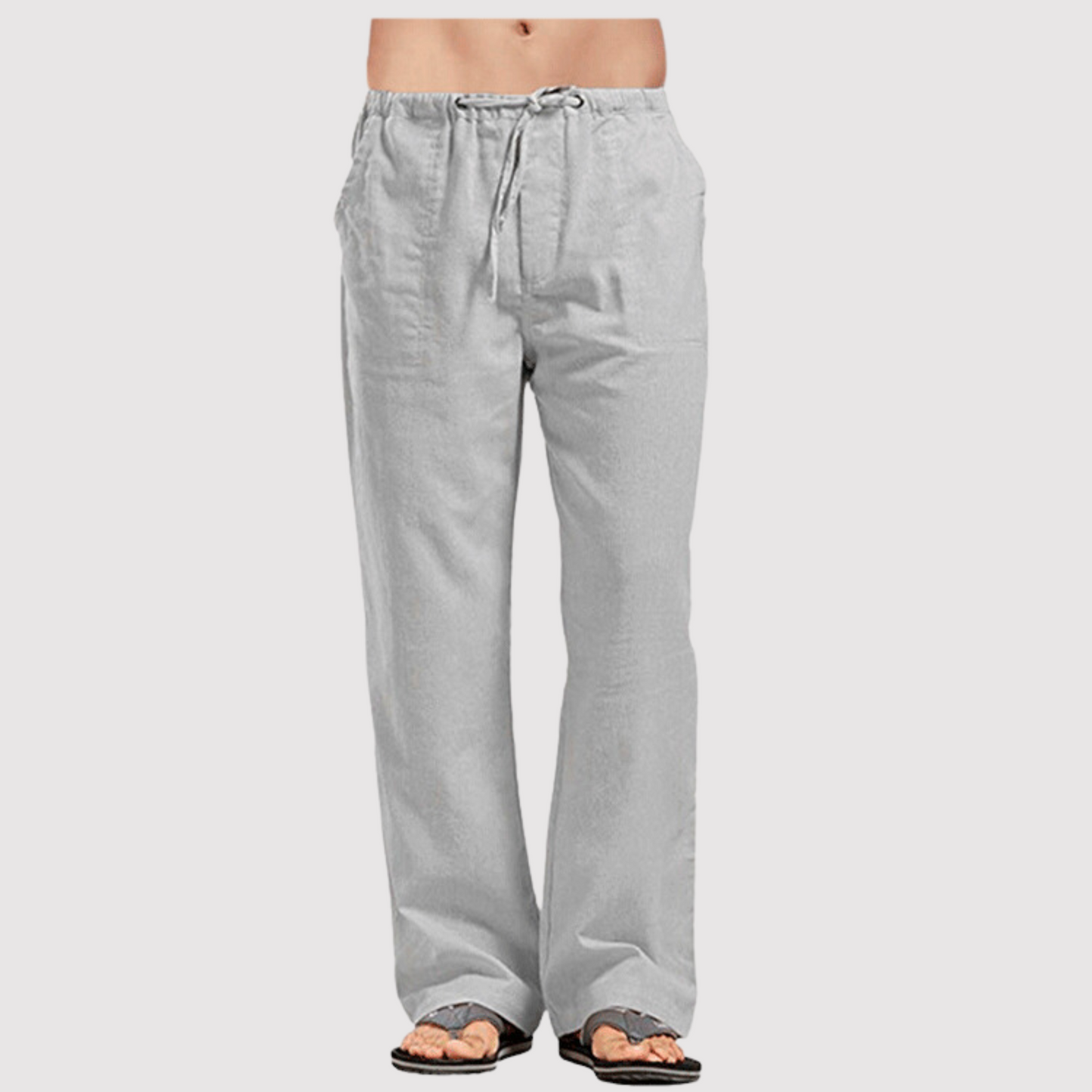 Oliver- Pantaloni da uomo in cotone e lin