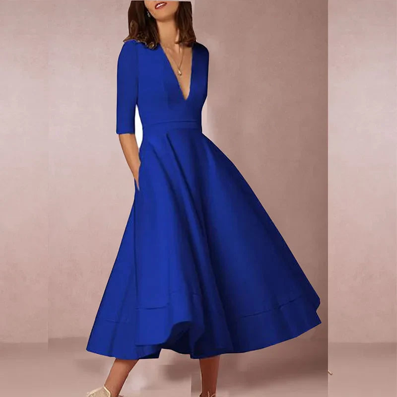 Azmira – Elegante abito midi dalla linea ad A