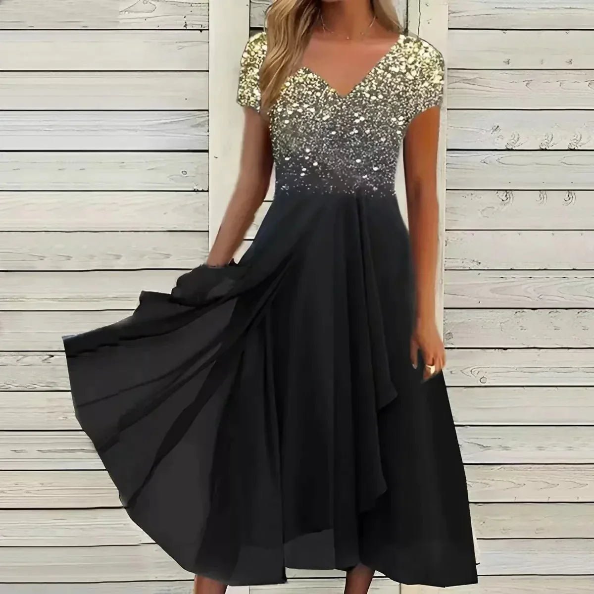 Adrienne - Abito in chiffon da donna