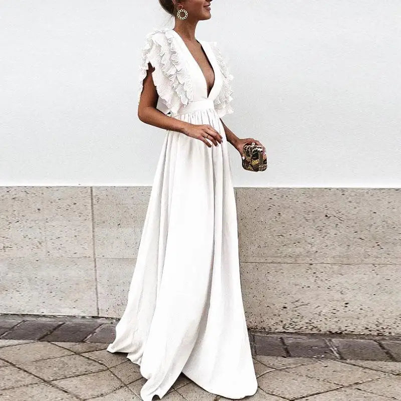 Kailey - Abito elegante con maniche arricciat