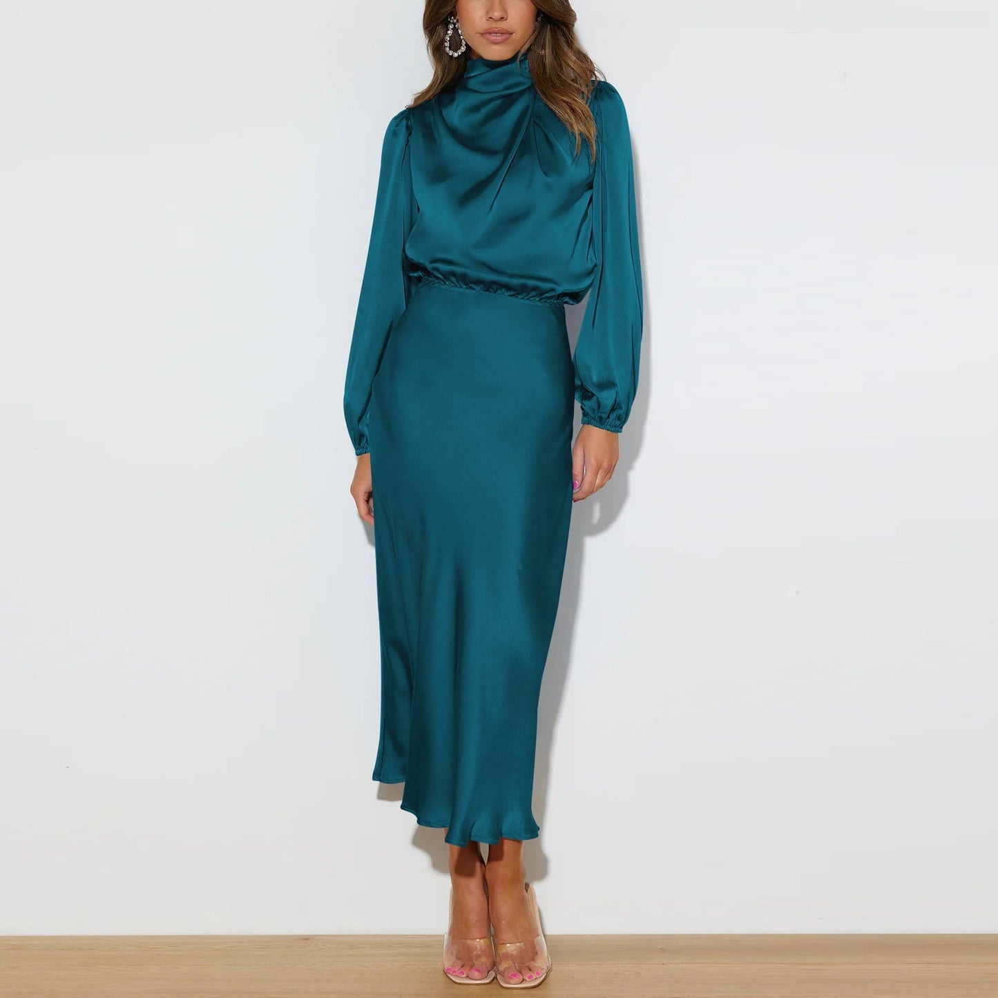Audra - Abito elegante a maniche lunghe