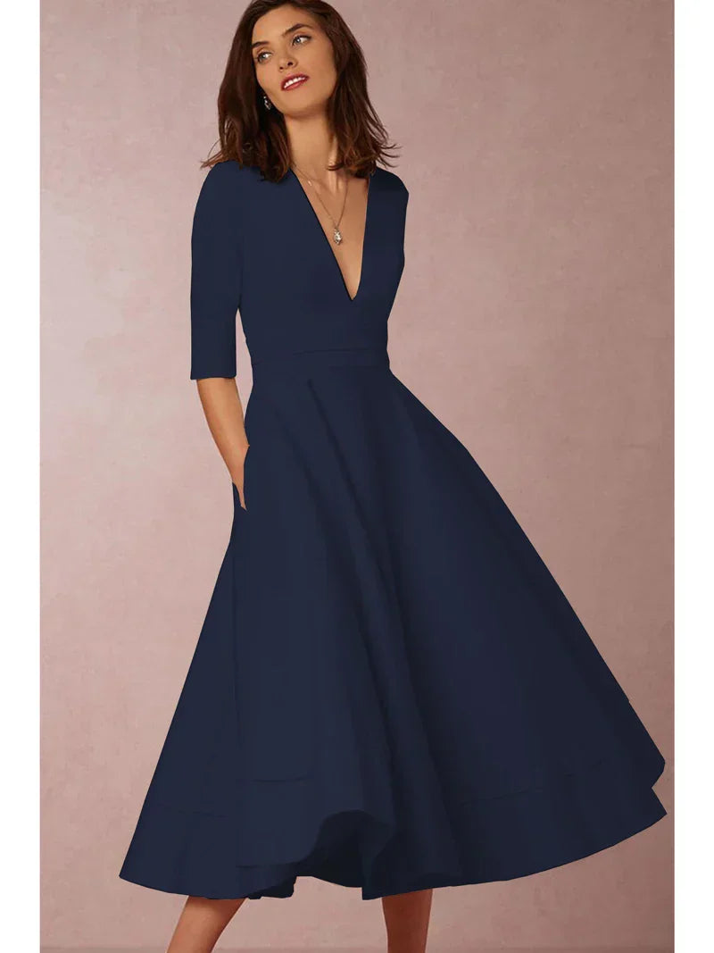 Azmira – Elegante abito midi dalla linea ad A