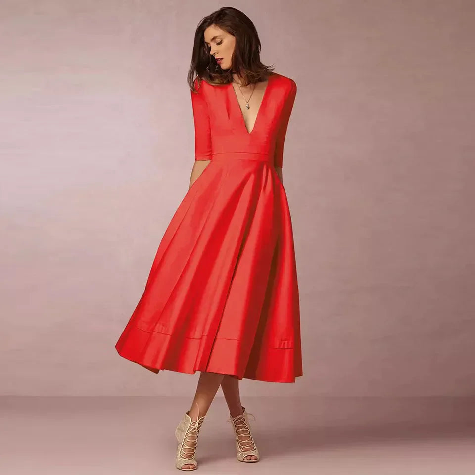 Azmira – Elegante abito midi dalla linea ad A