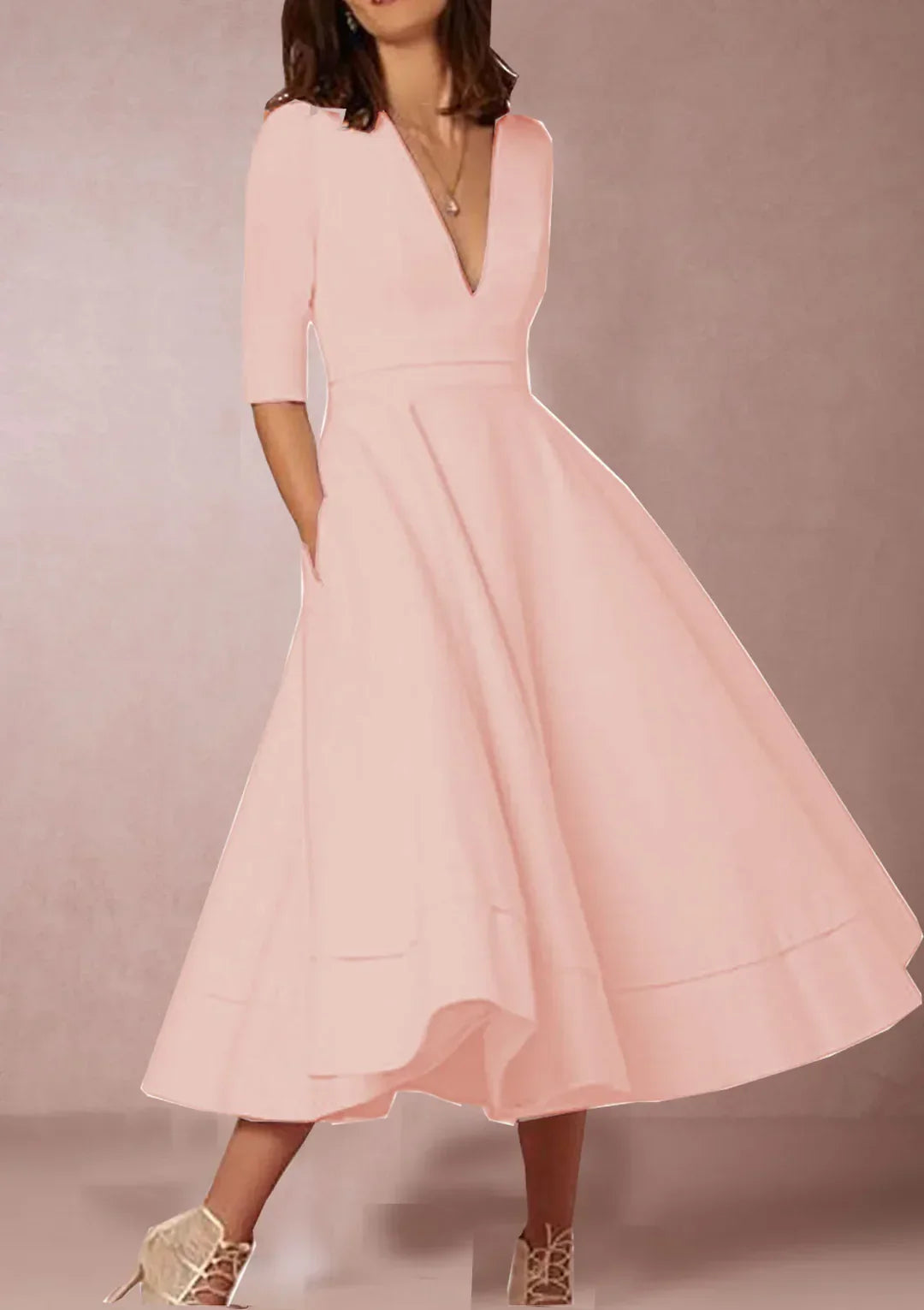 Azmira – Elegante abito midi dalla linea ad A