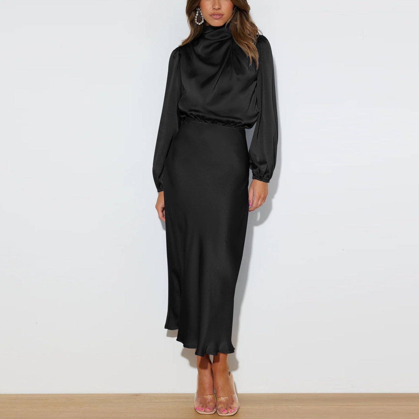 Audra - Abito elegante a maniche lunghe