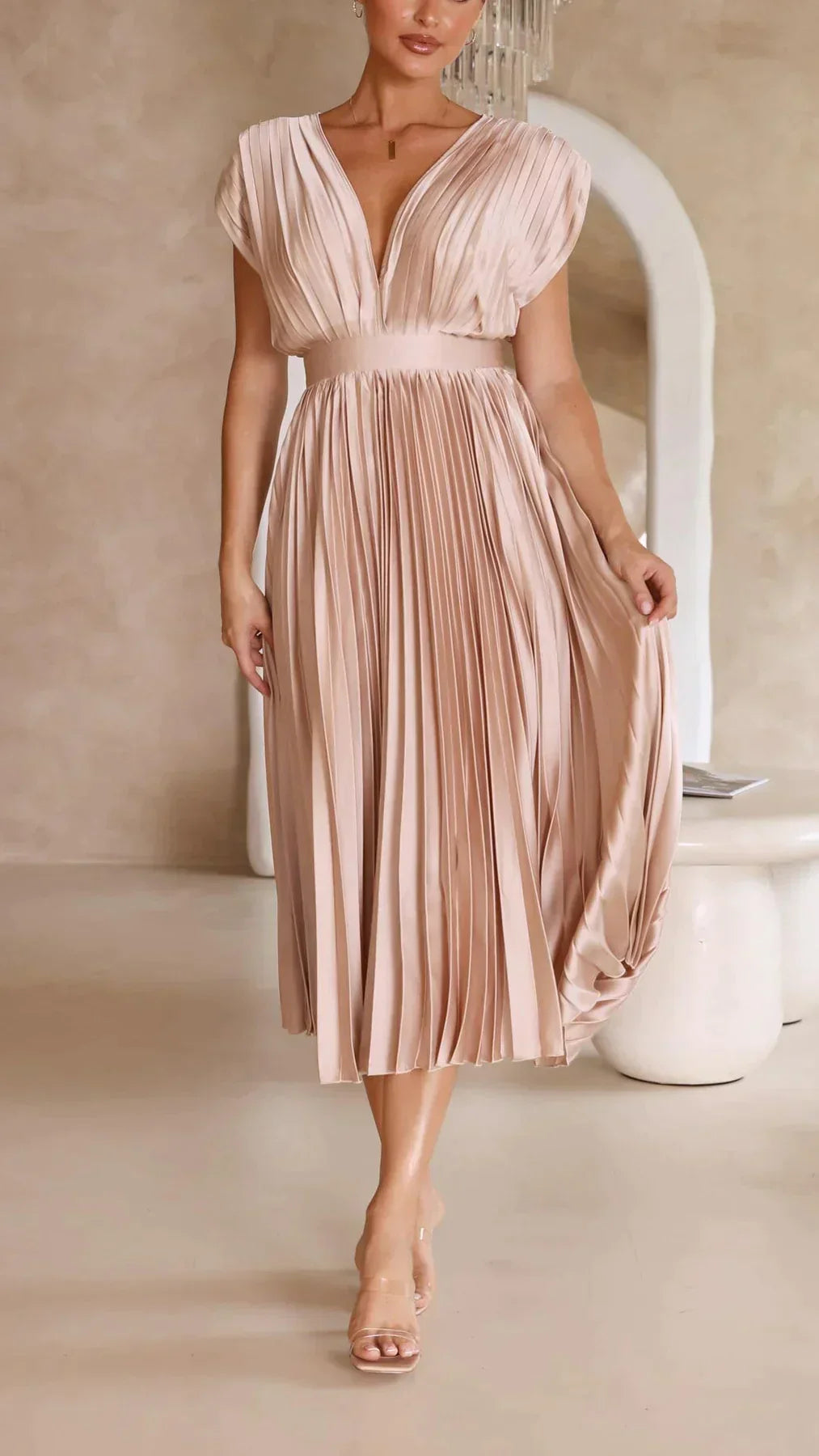 Alexandra - Elegante abito sexy a pieghe