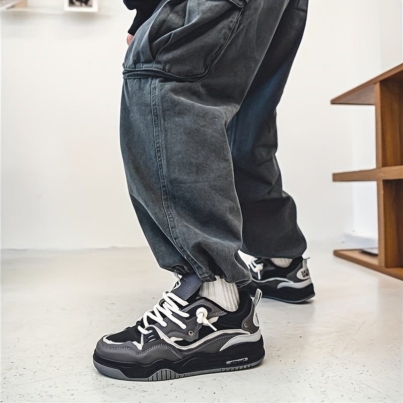 Hanz - Scarpe da ginnastica casual con motivo geometrico