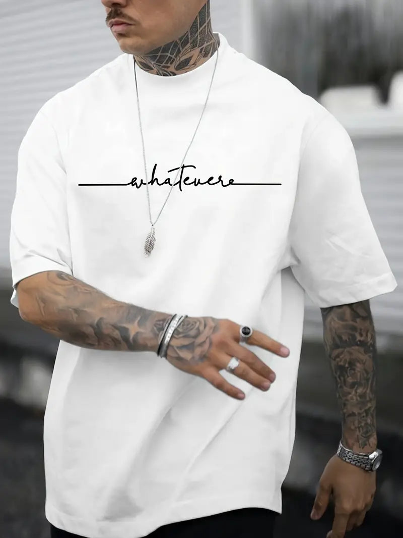 Caleb - T-shirt da uomo con scollo rotondo