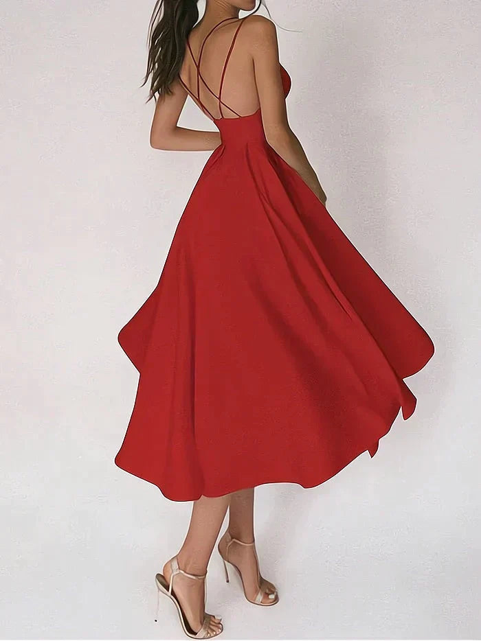 CHANTAL - Abito elegante con scollatura a V