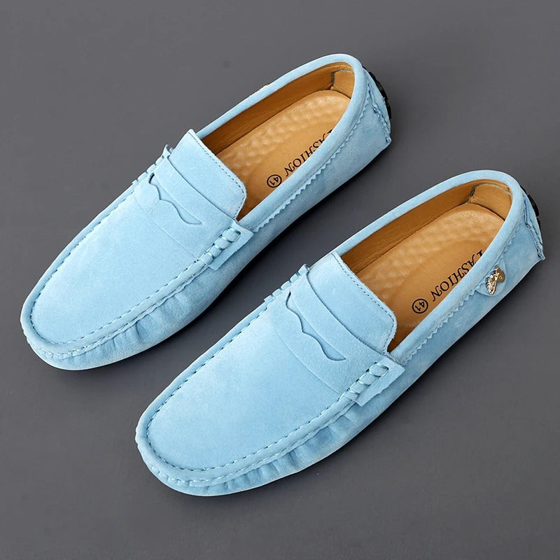 Walter - Scarpe basse in pelle scamosciata antiscivolo
