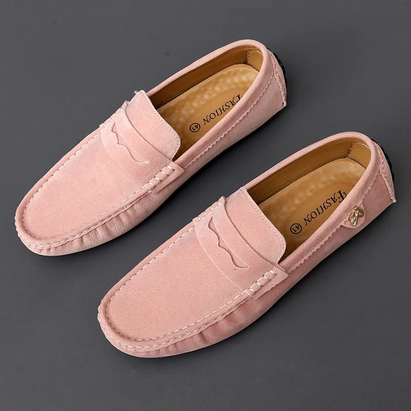 Walter - Scarpe basse in pelle scamosciata antiscivolo