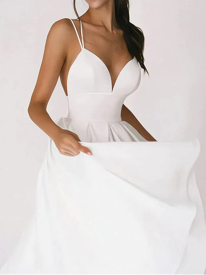 CHANTAL - Abito elegante con scollatura a V