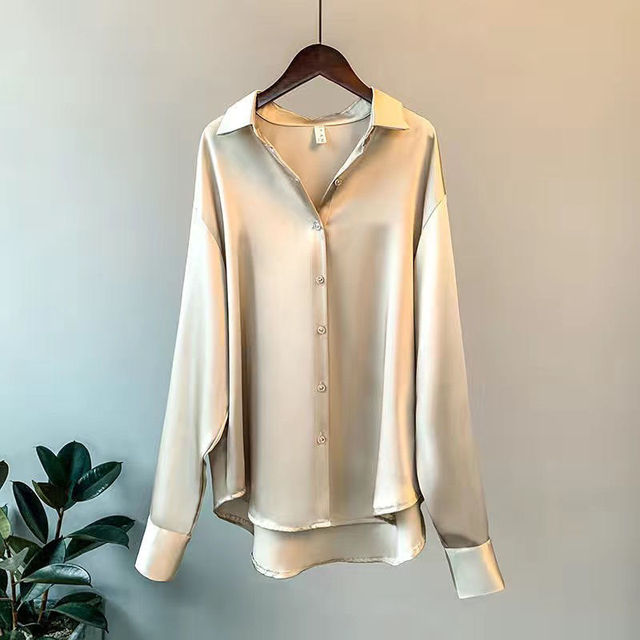 Addie - Camicia da donna in raso