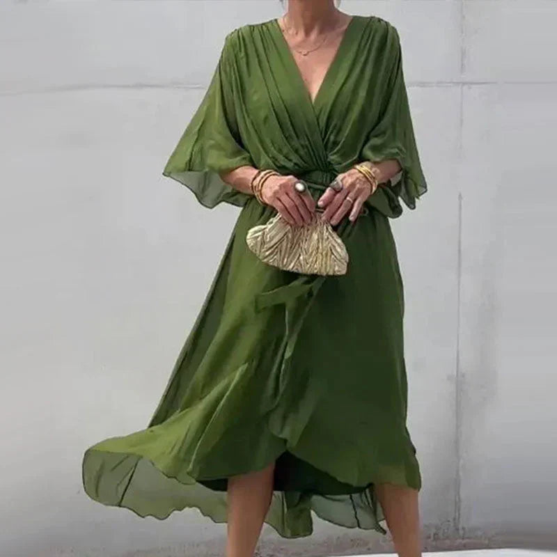 Amanda - Abito elegante con scollatura a V