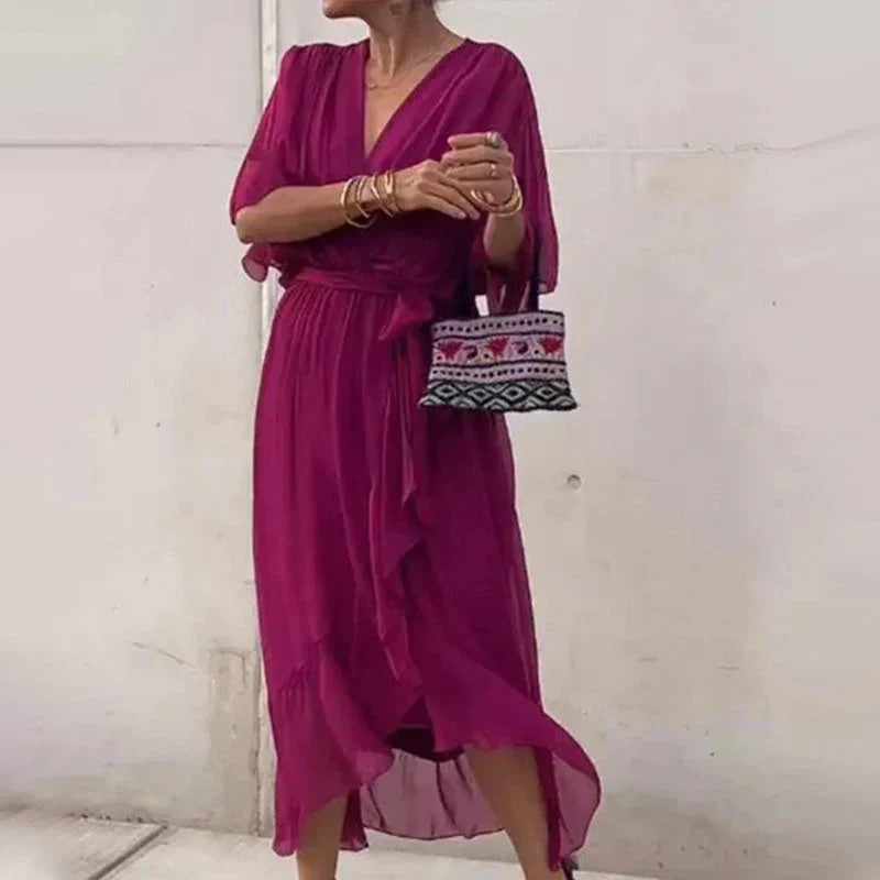 Amanda - Abito elegante con scollatura a V