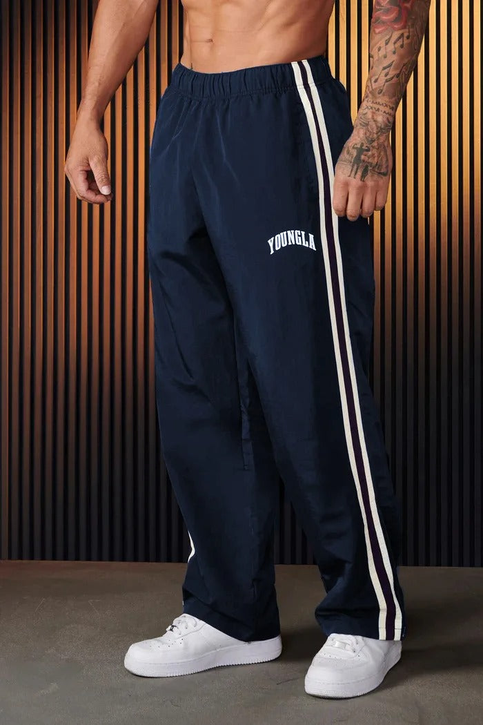 Bryan - Pantaloni sportivi da uomo con stampa a doppia riga