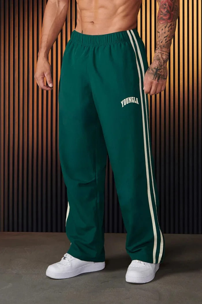 Bryan - Pantaloni sportivi da uomo con stampa a doppia riga