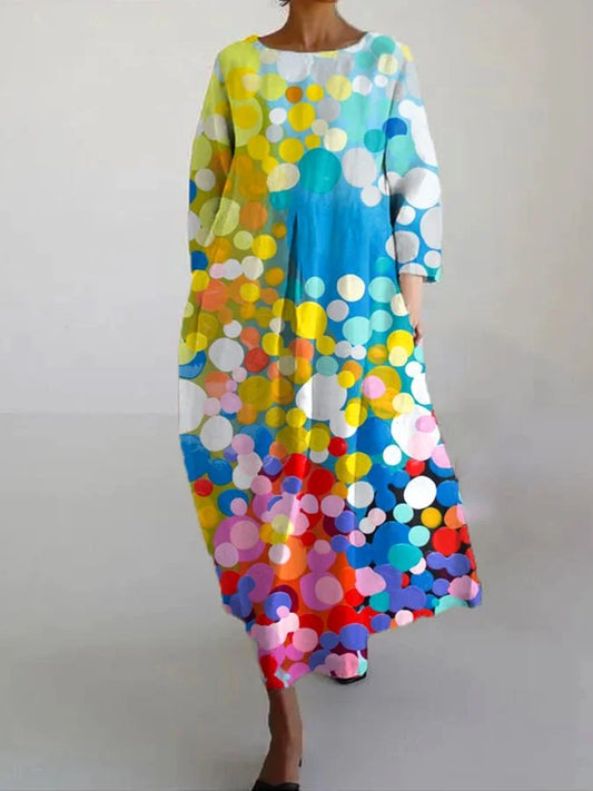 Sally - Abito casual da donna con stampa floreal
