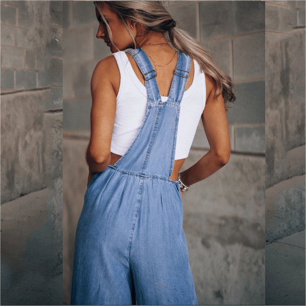 Sanura - Tuta in denim da donna
