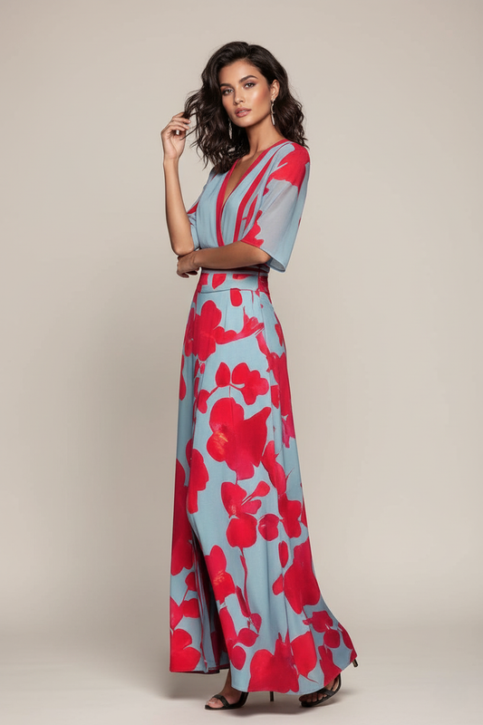 Abito elegante con maniche