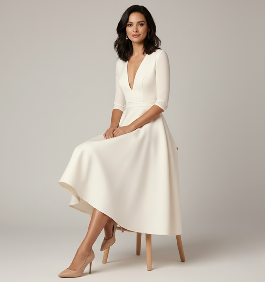 Azmira – Elegante abito midi dalla linea ad A