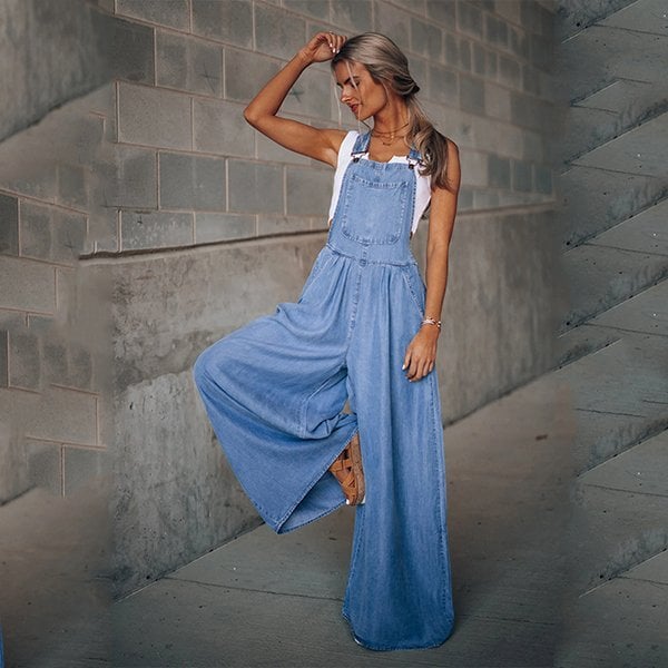 Sanura - Tuta in denim da donna