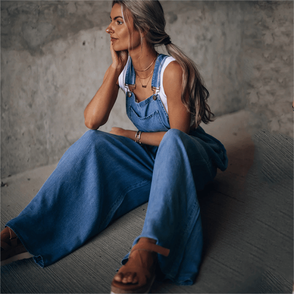 Sanura - Tuta in denim da donna