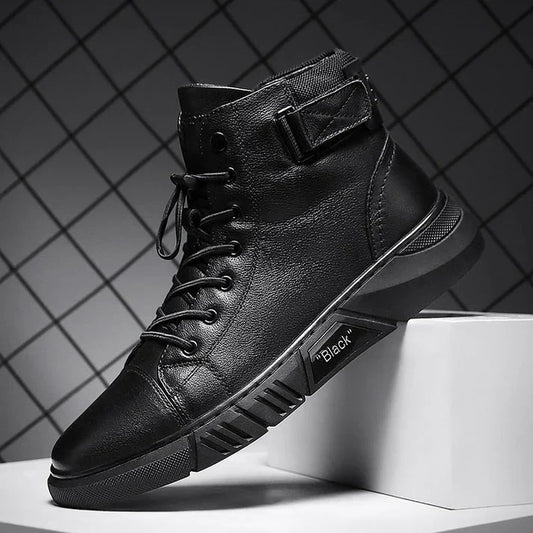 Martin - Scarpe uniche in pelle nera