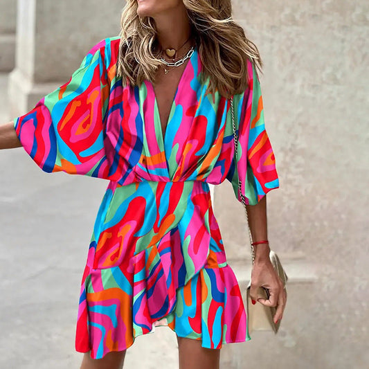 Dolly - Abito elegante con maniche a pipistrello