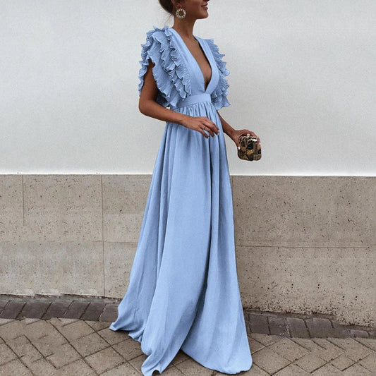 Kailey - Abito elegante con maniche arricciat