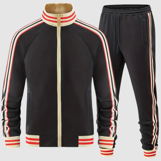Oscar - Set di tuta e pantaloni sportivi a righe per uomo
